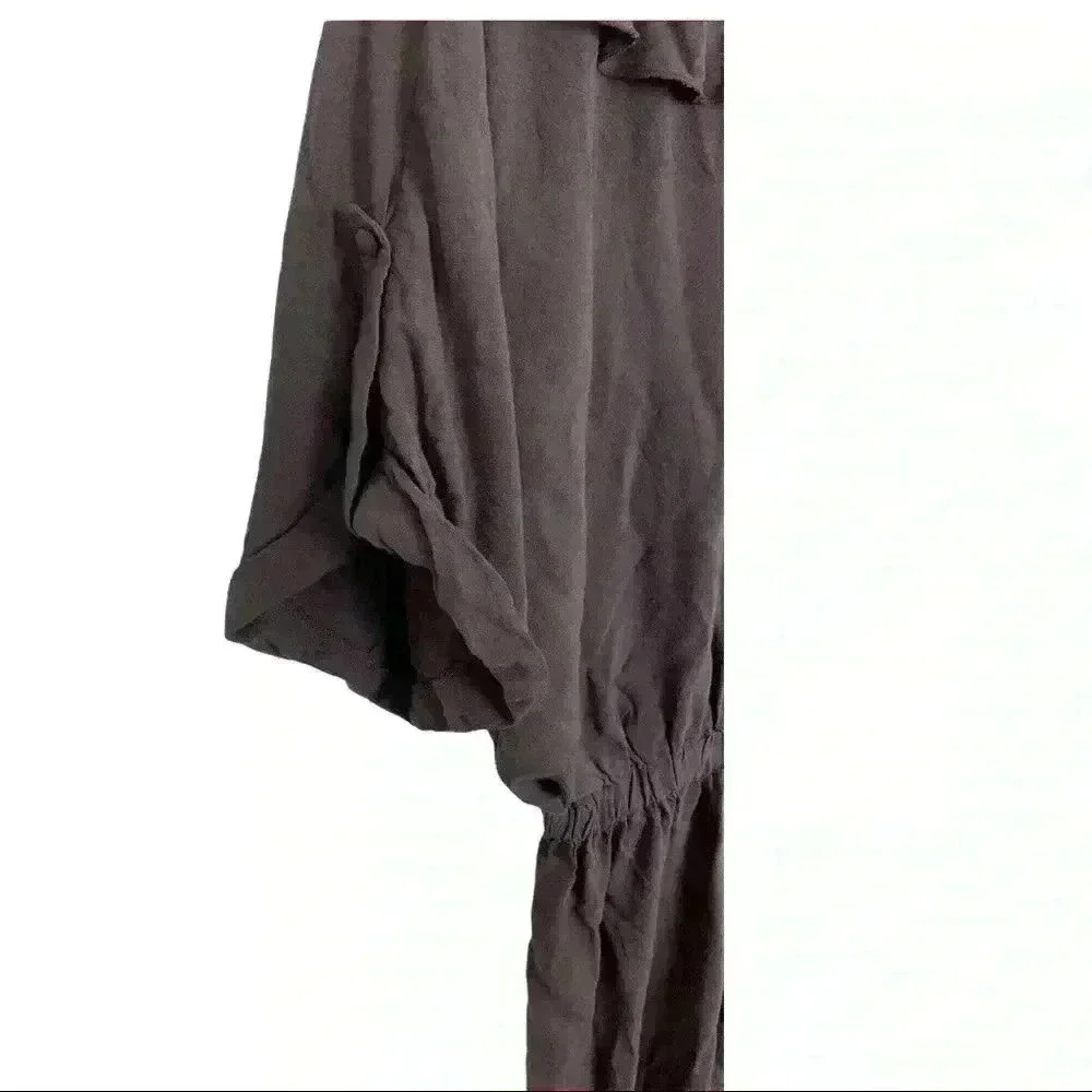 🆕NWT Lucy Paris brown jumpsuit w/ belt & r… - Picture 5 of 7